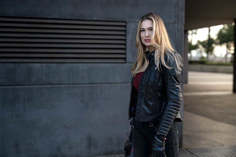 Kurtka motocyklowa skórzana Shima Winchester 2.0 Lady Black