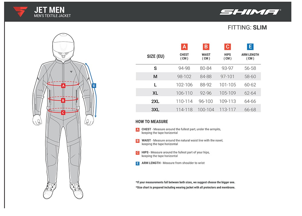 Kurtka motocyklowa tekstylna Shima Jet Men Grey