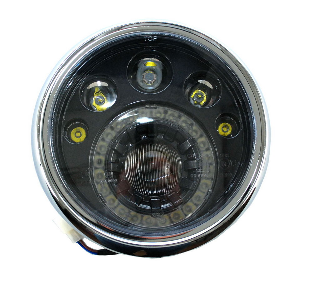 Lampa motocyklowa przednia LED z homologacją