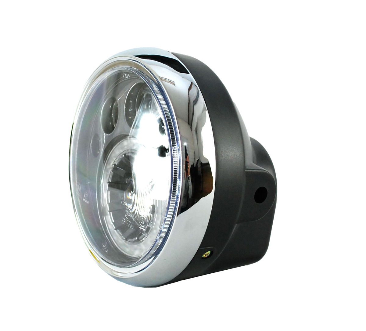 Lampa motocyklowa przednia LED z homologacją