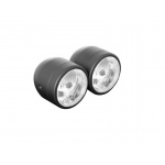 Lampa podwójna H4 110mm czarny mat regulowana
