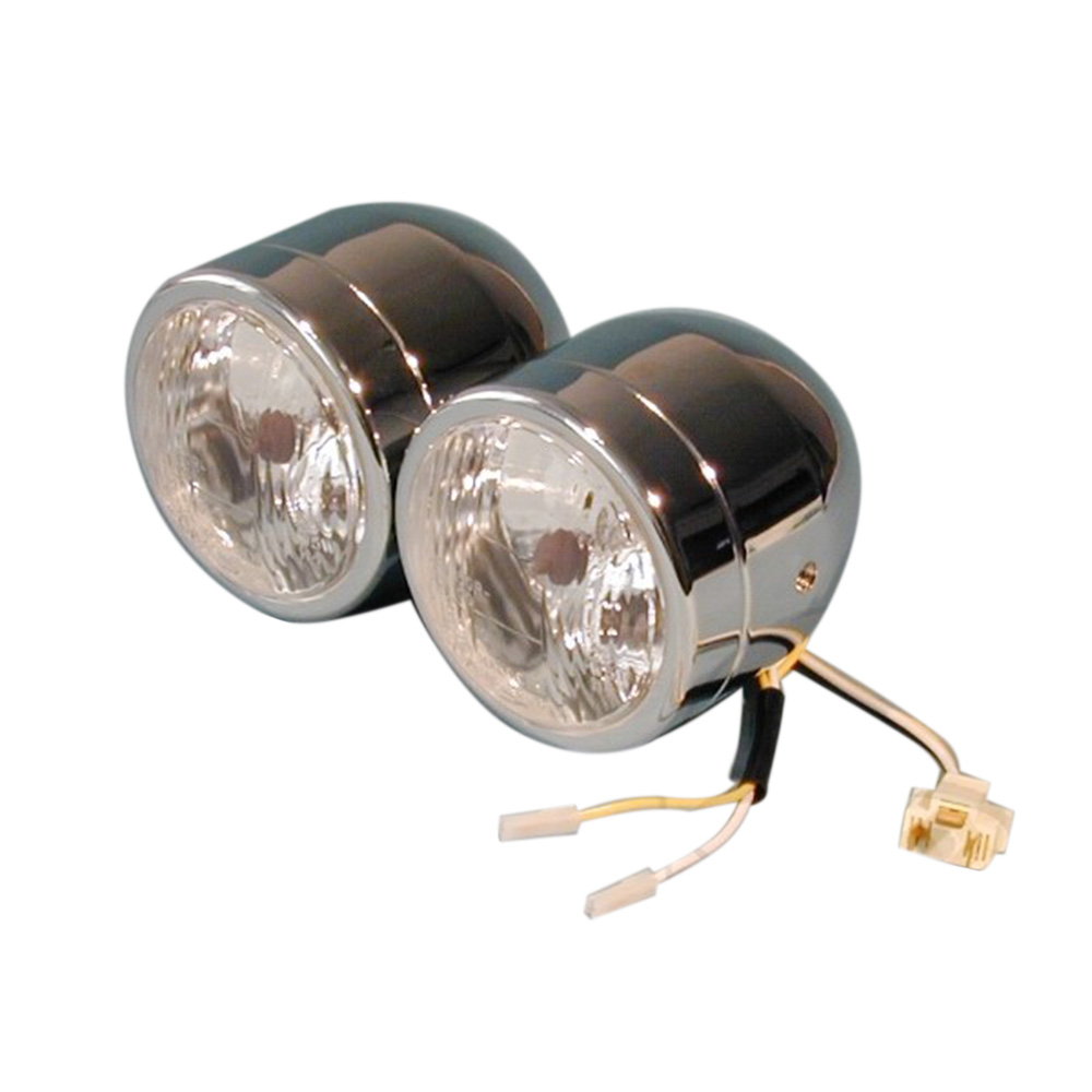 Lampa podwójna H4/H7 110mm chrom