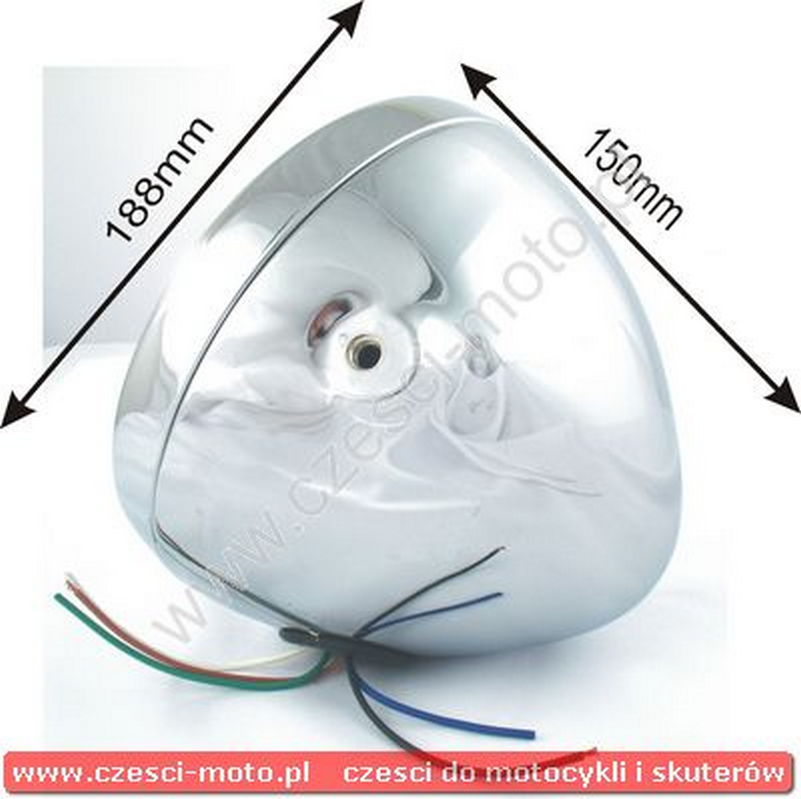 Lampa przód 188mm H4