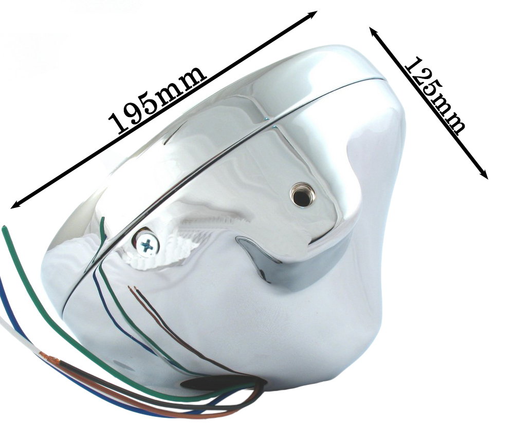 Lampa przód 195mm H4 12V 60/55W E4 - Suzuki Bandit
