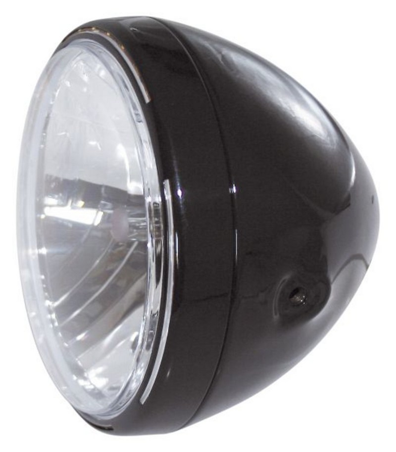 Lampa motocyklowa przód 7 cali Black obrysówka LED RENO II homologacja E4
