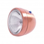 Lampa motocyklowa przód (lightbar) Highway Hawk Bates 120mm kontrolka - mosiądz COOPER