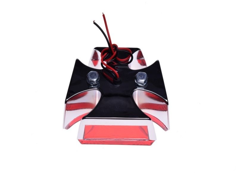 Lampa tył chromowana w kształcie krzyża