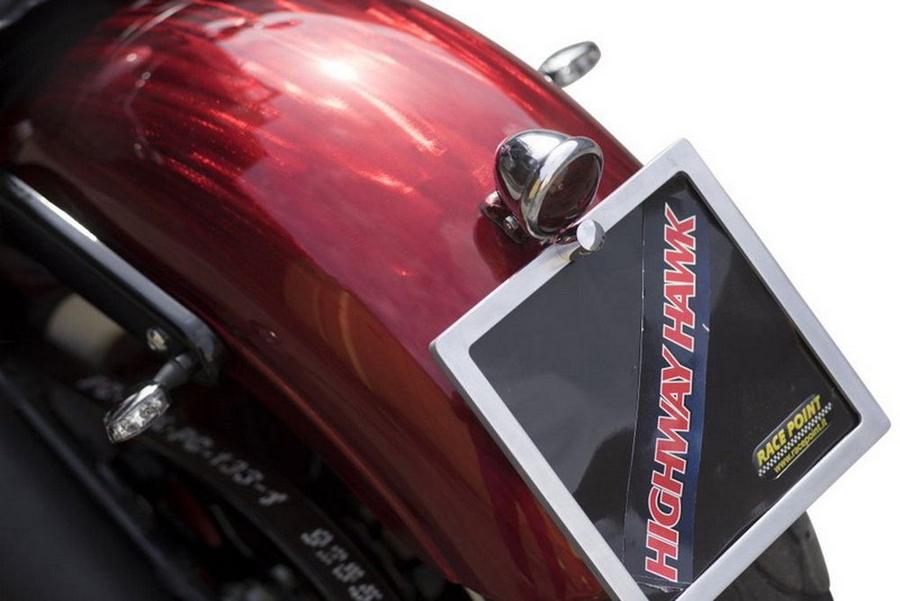 Lampa tył OLD SCHOOL chrom led homologacja E8