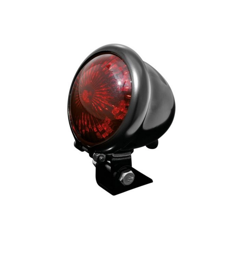Lampa tył OLD SCHOOL czarna led homologacja E8