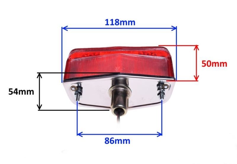Lampa tył - prostokątna uniwersalna