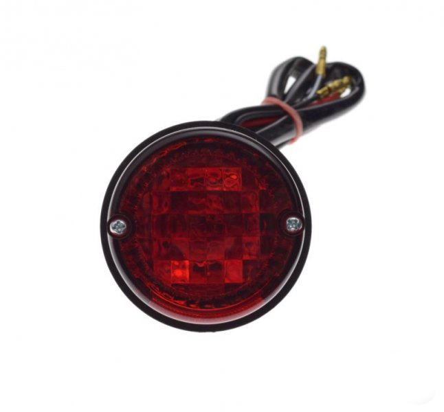 Lampa tył uniwersalna okrągła z podświetleniem.