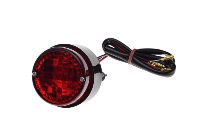 Lampa tył uniwersalna okrągła z podświetleniem.