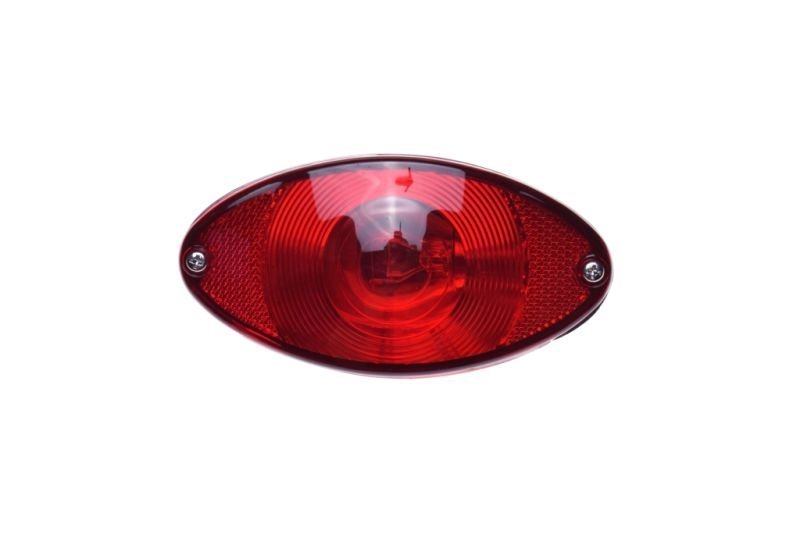 Lampa tył - uniwersalna, owalna, chromowa