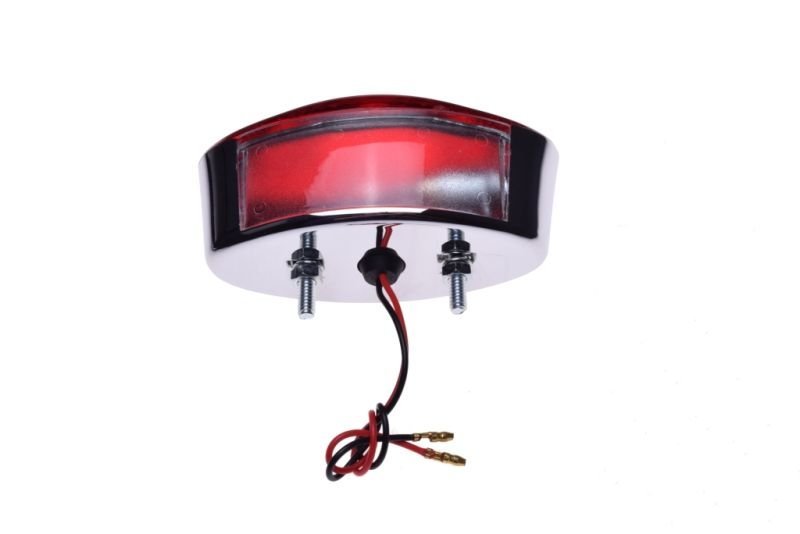 Lampa tył - uniwersalna, owalna, chromowa