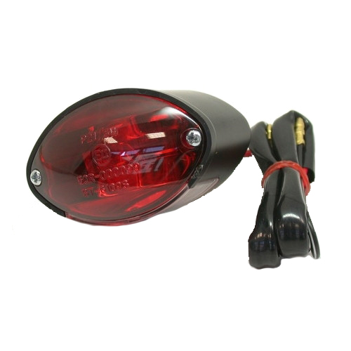 Lampa tył - uniwersalna, owalna, czarna ECE