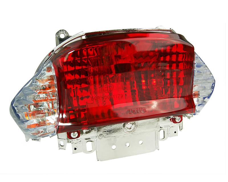Lampa tylna do skuterów 4T / GY6 / 139QMB - białe kierunkowskazy