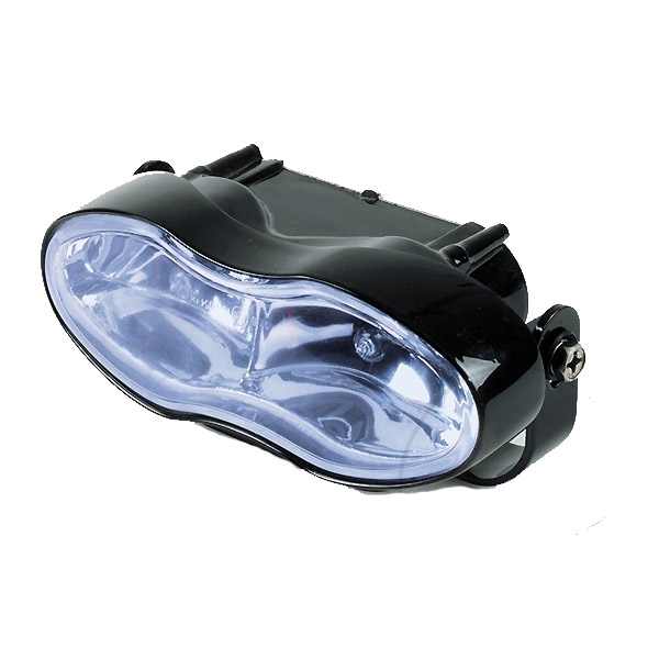 Lampa uniwersalna przód. Podwójna, H3 - niebieskie szkło