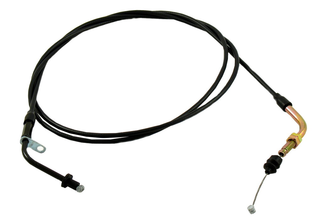 Linka gazu do skuterów 4T / GY6 / 139QMB mocowana blaszką