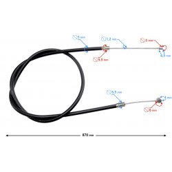  Linka ssania do motocykla WSK 125