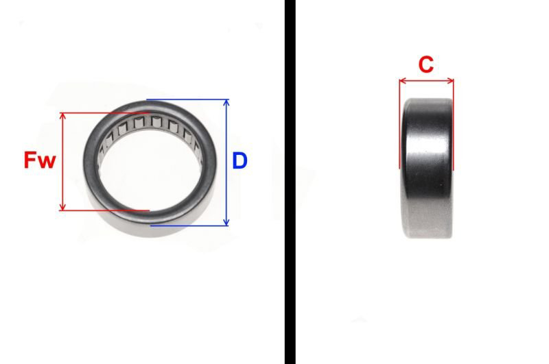 Łożysko igiełkowe HK172518RS 17x18x25 4T GY6