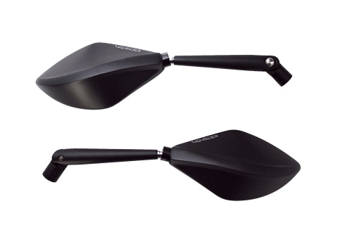 Lusterka aluminiowe M10 Torezzo czarne - adaptery Yamaha