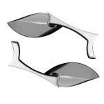 Lusterka chrom Wave chromowane custom + adaptery