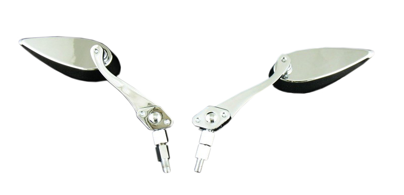 Lusterka SHARP TEARDROP chromowe