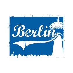  Magnes na lodówkę Berlin Fernsehturm Blau