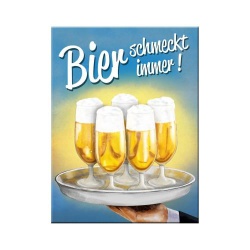  Magnes na lodówkę Bier schmeckt immer Tablett