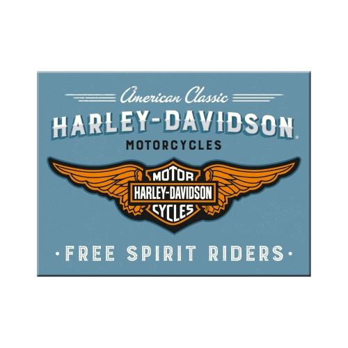 Magnes na lodówkę Harley-Davidson Logo Blue