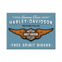  Magnes na lodówkę Harley-Davidson Logo Blue