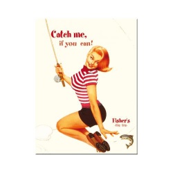  Magnes na lodówkę Pin Up- Catch me if you can!