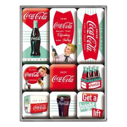  Magnesy (9szt) Coca-Cola - Diner