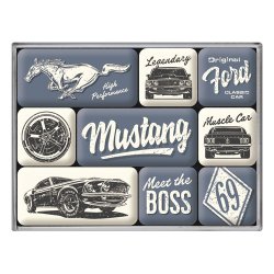  Magnesy (9szt) Ford Mustang Boss