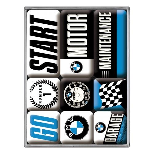 Magnesy na lodówkę 9szt BMW