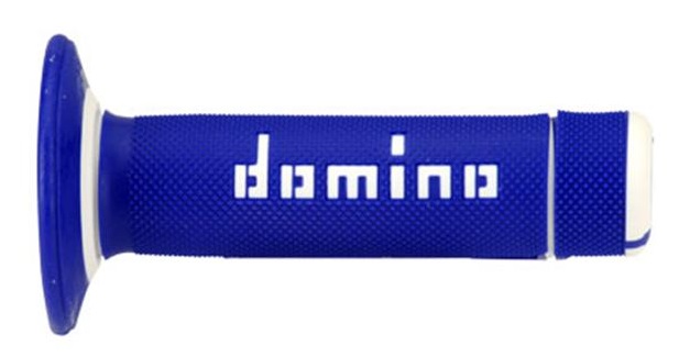 Manetki kierownicy Domino biało-niebieskie