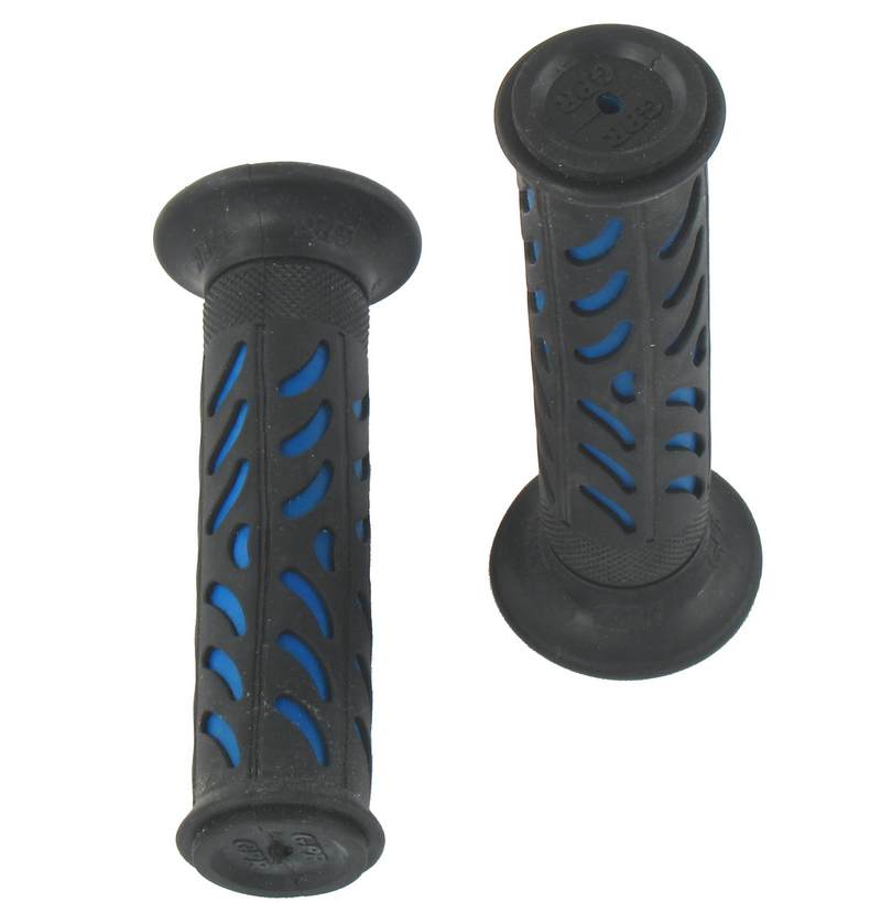 Manetki gumowe czarno-niebieskie