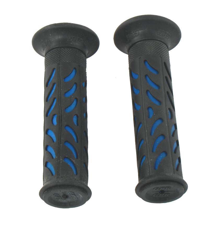 Manetki gumowe czarno-niebieskie