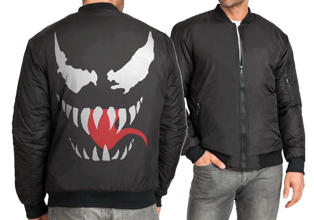 Męska kurtka bomberka ze stójką Venom Spiderman