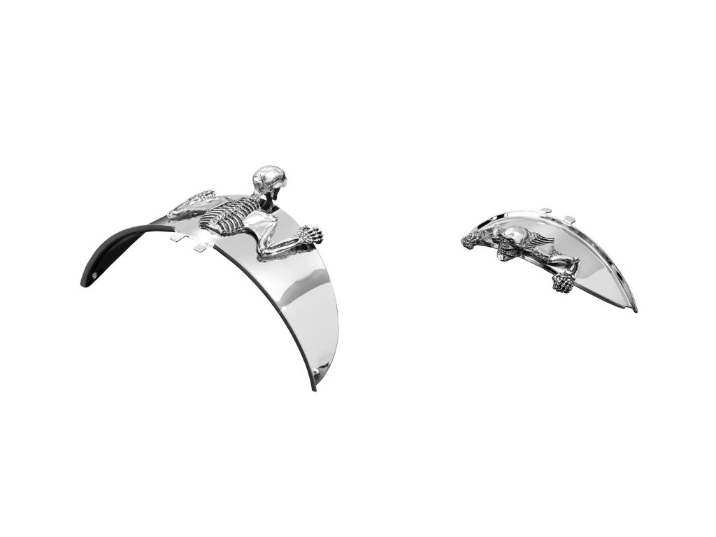 Metalowa ozdoba na lampę 10 - 12 cm daszek śmierć