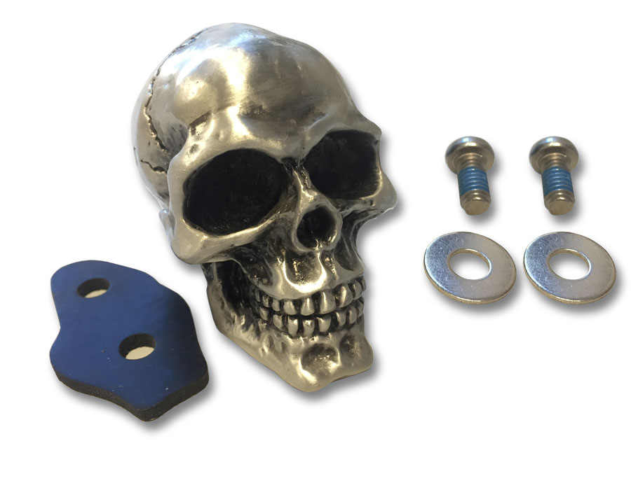 Metalowa ozdoba/ Ornament na błotnik, maskę - Czaszka Old School