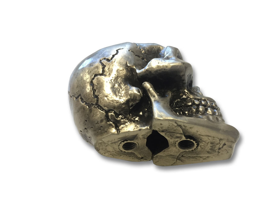 Metalowa ozdoba/ Ornament na błotnik, maskę - Czaszka Old School