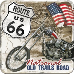  Metalowa podkładka Route 66 Desert Old Trails Road