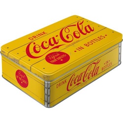  Metalowa Puszka Coca-Cola - Logo Yellow