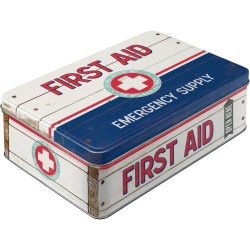  Metalowa Puszka First Aid Blue