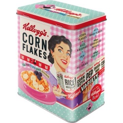  Metalowa Puszka L Kellogg- Happy Hostess Corn Flakes