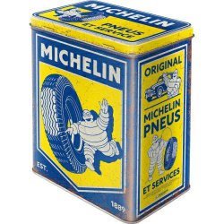  Metalowa Puszka L Michelin Vintage