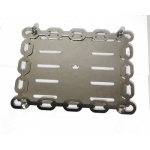 Metalowa ramka tablicy rejestracyjnej - łańcuchy