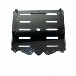 Metalowa ramka tablicy rejestracyjnej.