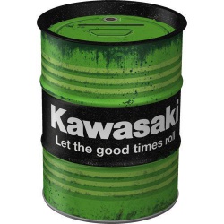  Metalowa skarbonka - beczka Kawasaki Let The 